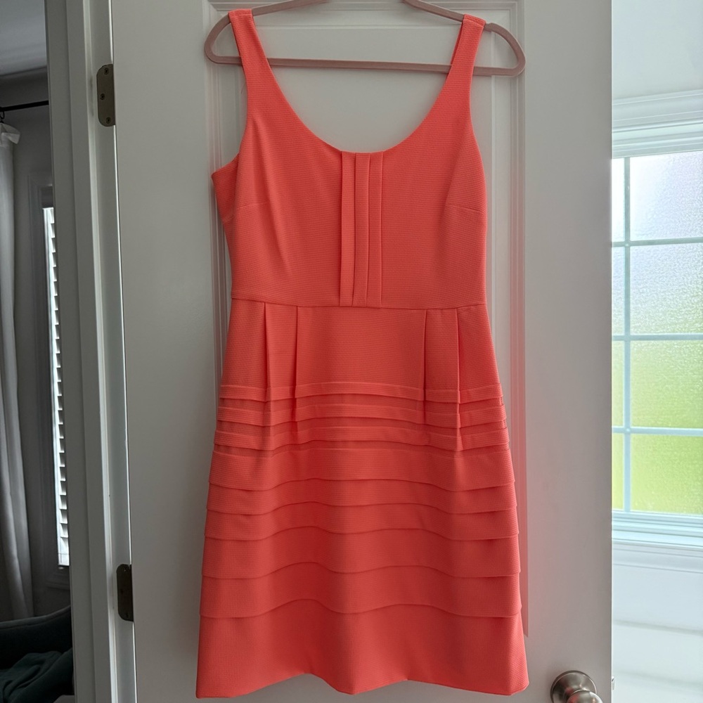 Coral Sleeveless Dress